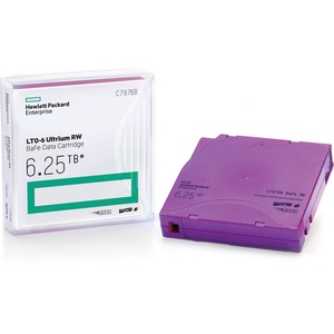 HPE LTO-6 Ultrium 6.25TB BaFe WORM Data Cartridge - LTO-6 - WORM - Labeled - 2.50 TB (Nati