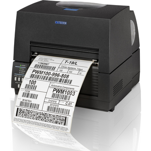 Citizen CL-S6621 Desktop Direct Thermal/Thermal Transfer Printer - Monochrome - Label Print - USB - Serial