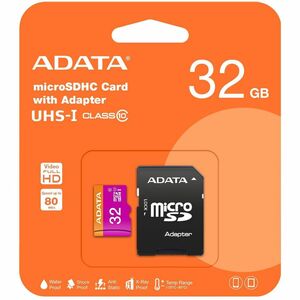 Adata Premier 32 GB Class 10/UHS-I microSDHC - 80 MB/s Read - 10 MB/s Write - Lifetime Warranty