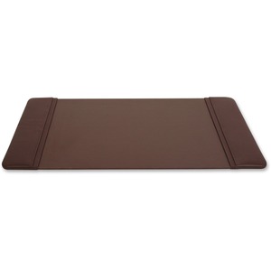 Dacasso+Leather+Desk+Pad+-+Rectangular+-+22%26quot%3B+Width+x+14%26quot%3B+Depth+-+Felt+Brown+Backing+-+Top+Grain+Leather+-+Chocolate+Brown