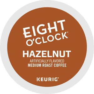 Eight O'Clock K-Cup Hazelnut - Compatible with Keurig Brewer - 24 / Box