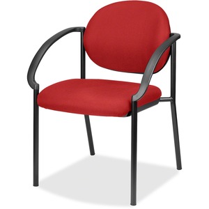 Eurotech Dakota 9011 Stacking Chair - Sky Fabric Seat - Sky Blue Fabric Back - Steel Frame - Four-legged Base - 1 Each