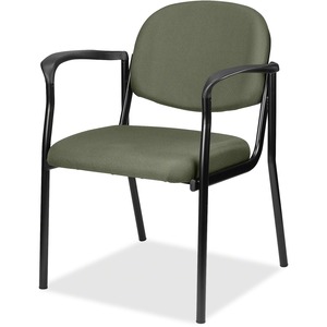 Eurotech Dakota 8011 Guest Chair - Sage Fabric Seat - Sage Fabric Back - Steel Frame - Four-legged Base - 1 Each