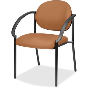 Eurotech Dakota 9011 Stacking Chair - Sand Fabric Seat - Sand Fabric Back - Steel Frame - Four-legged Base - 1 Each