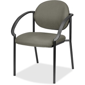Eurotech Dakota 9011 Stacking Chair - Stone Fabric Seat - Stone Fabric Back - Steel Frame - Four-legged Base - 1 Each