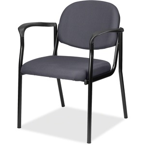 Eurotech Dakota 8011 Guest Chair - Chambray Fabric Seat - Chambray Fabric Back - Steel Frame - Four-legged Base - 1 Each