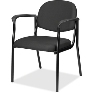 Eurotech Dakota 8011 Guest Chair - Fog Fabric Seat - Fog Fabric Back - Steel Frame - Four-legged Base - 1 Each
