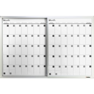 Lorell+Magnetic+Dry-Erase+Calendar+Board+-+36%26quot%3B+%283+ft%29+Width+x+24%26quot%3B+%282+ft%29+Height+-+Frost+Surface+-+Rectangle+-+Magnetic+-+Stain+Resistant+-+Assembly+Required+-+1+Each