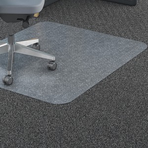 Lorell Polycarbonate Rectangular Studded Chairmats - Carpeted Floor - 36