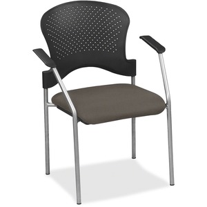 Eurotech breeze FS8277 Stacking Chair - Carbon Fabric Seat - Carbon Back - Gray Steel Frame - Four-legged Base - 1 Each