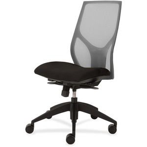 9 to 5 Seating Vault 1460 Armless Task Chair - Black Seat - 5-star Base - 1 Each