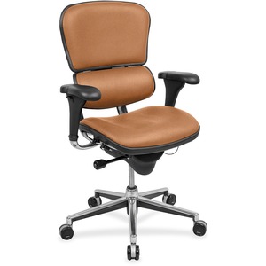 Eurotech ergohuman LE10ERGLO Mid Back Management Chair - Medal Moda Fabric Seat - Medal Moda Fabric Back - 5-star Base - 1 Each