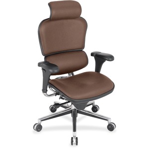 Eurotech ergohuman LE9ERG High Back Executive Chair - Derby Moda Fabric Seat - Derby Moda Fabric Back - 5-star Base - 1 Each