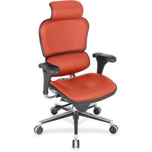 Eurotech ergohuman LE9ERG High Back Executive Chair - Umber Quattro Fabric Seat - Umber Quattro Fabric Back - 5-star Base - 1 Each