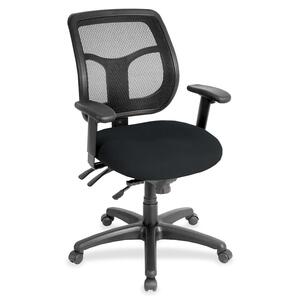 Eurotech+Apollo+Task+Chair+-+Ebony+Fabric+Seat+-+5-star+Base+-+1+Each