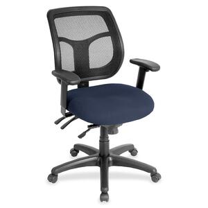 Eurotech Apollo MFT9450 Task Chair - Blueberry Fabric Seat - 5-star Base - 1 Each