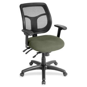 Eurotech Apollo Task Chair - Sage Fabric Seat - Sage Back - 5-star Base - 1 Each
