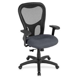Eurotech Apollo Highback MM9500 - Chambray Fabric Seat - 5-star Base - 1 Each