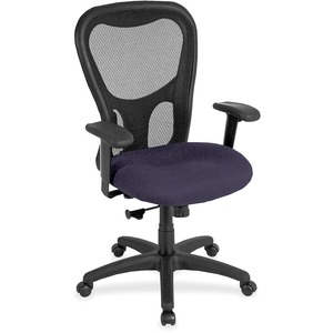 Eurotech Apollo MM9500 Highback Executive Chair - Winery Fabric Seat - 5-star Base - 1 Each