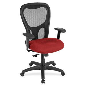 Eurotech Apollo MM9500 Highback Executive Chair - Candy Fabric Seat - 5-star Base - 1 Each