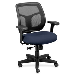 Eurotech Apollo Task Chair - Blueberry Fabric Seat - 5-star Base - 1 Each