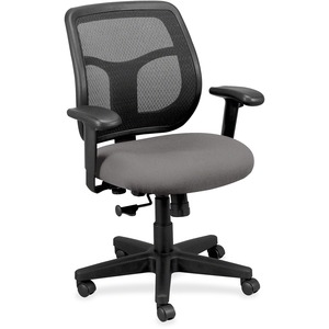Eurotech+Apollo+Task+Chair+-+Pewter+Fabric+Seat+-+5-star+Base+-+1+Each