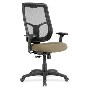 Eurotech Apollo MTHB94 Executive Chair - Latte Fabric Seat - 5-star Base - 1 Each