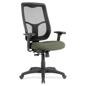 Eurotech Apollo High Back Synchro Task Chair - Sage Fabric Seat - 5-star Base - 1 Each