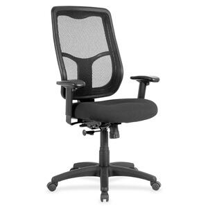 Eurotech Apollo High Back Synchro Task Chair - Charcoal Fabric Seat - 5-star Base - 1 Each