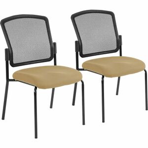 Eurotech Dakota 2 7014 Guest Chair - Sky Fabric Seat - Steel Frame - Four-legged Base - 1 Each