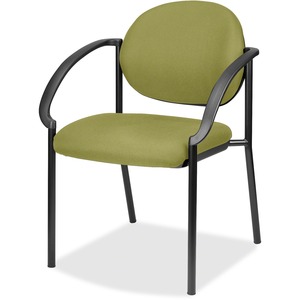 Eurotech Dakota 9011 Stacking Chair - Emerald Fabric Seat - Emerald Fabric Back - Steel Frame - Four-legged Base - 1 Each