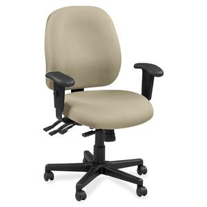 Eurotech+4x4+49802A+Task+Chair+-+Travertine+Fabric+Seat+-+Travertine+Fabric+Back+-+5-star+Base+-+1+Each