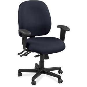 Eurotech+4x4+49802A+Task+Chair+-+Navy+Fabric+Seat+-+Navy+Fabric+Back+-+5-star+Base+-+1+Each