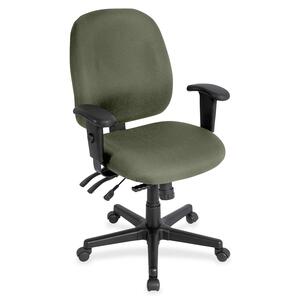 Eurotech 4x4 Task Chair - Sage Fabric Seat - Sage Fabric Back - 5-star Base - 1 Each
