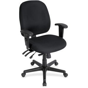 Eurotech 4x4 498SL Task Chair - Onyx Fabric Seat - Onyx Fabric Back - 5-star Base - 1 Each