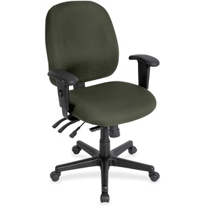 Eurotech 4x4 498SL Task Chair - Olive Green Fabric Seat - Olive Green Fabric Back - 5-star Base - 1 Each