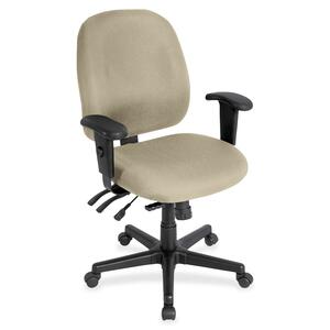 Eurotech 4x4 Task Chair - Travertine Fabric Seat - Travertine Fabric Back - 5-star Base - 1 Each
