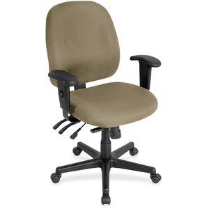 Eurotech 4x4 498SL Task Chair - Latte Fabric Seat - Latte Fabric Back - 5-star Base - 1 Each