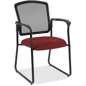 Eurotech Dakota 2 7055SB Guest Chair - Festive Fabric Seat - Steel Frame - 1 Each