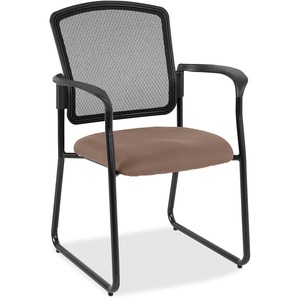 Eurotech Dakota 2 7055SB Guest Chair - Beach Fabric Seat - Steel Frame - 1 Each