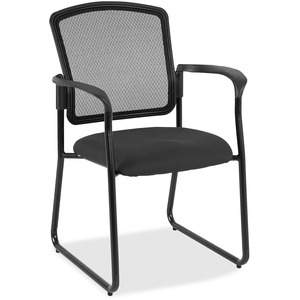 Eurotech Dakota 2 7055SB Guest Chair - Fog Fabric Seat - Steel Frame - 1 Each