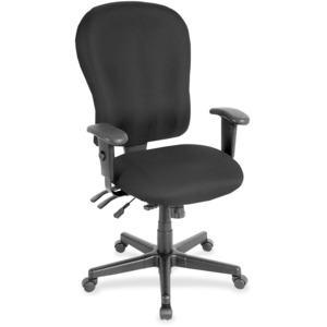 Eurotech 4x4xl High Back Task Chair - Tuxedo Fabric Seat - Tuxedo Fabric Back - 5-star Base - 1 Each