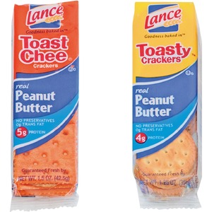 Lance Cookies & Cracker Sandwiches Variety Pack - Assorted - 1 Serving Pack - 24 / Box