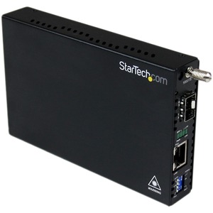StarTech.com Gigabit Ethernet Fiber Media Converter with Open SFP Slot - Convert and exten