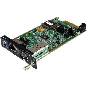 StarTech.com Gigabit Ethernet Fiber Media Converter Card Module with Open SFP Slot - Conve