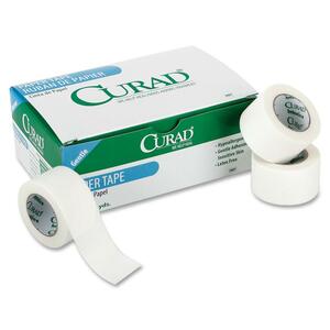 Curad+Paper+Adhesive+Tape+-+10+yd+Length+x+1%26quot%3B+Width+-+White+-+Paper+-+For+Secure+Dressing+-+12+%2F+Box