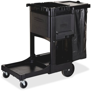 Rubbermaid Commercial Executive Janitor Cleaning Cart - 3 Shelf - 8