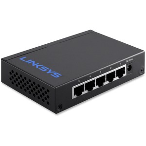 Linksys LGS105 5-Port Gigabit Ethernet Switch - 5 Ports - 10/100/1000Base-T - 2 Layer Supported - Twisted Pair - Desktop, Wall Mountable - Lifetime Limited Warranty