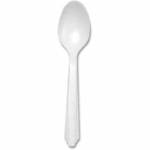SKILCRAFT%C2%AE+Type+III+Premium+Teaspoons+-+Teaspoon+-+Teaspoon+-+Breakroom+-+Plastic+-+White+-+100+%2F+Pack