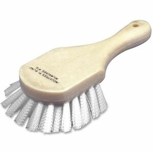 SKILCRAFT%C2%AE+All-Purpose+Scrub+Brush+-+Nylon+Bristle+-+5%26quot%3B+Handle+Length+-+White+-+1+Each